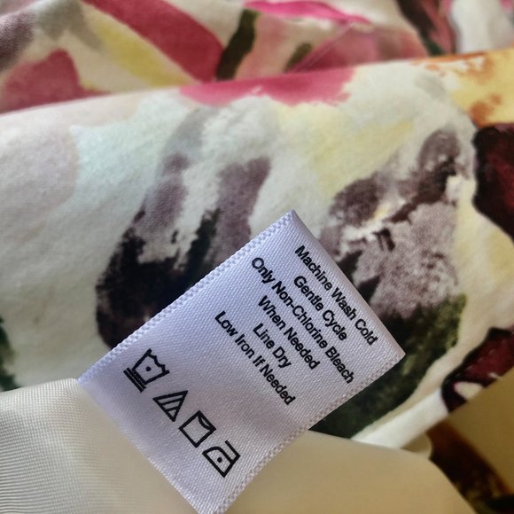 Coldwater Creek Blazer Jacket Floral Cotton Stretch Fully Lined - Picture 7 of 9